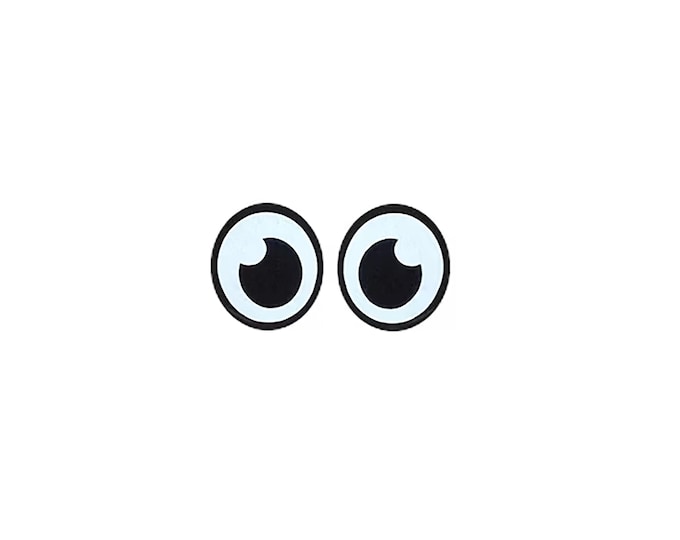 Felt Oval Eyes for Amigurumi, Crochet, Plushie Making, Kawaii (3-48 Pack)