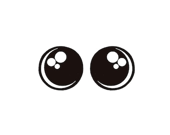 6 Pack of Round Kawaii Felt Eyes for Amigurumi Multiple Sizes Available