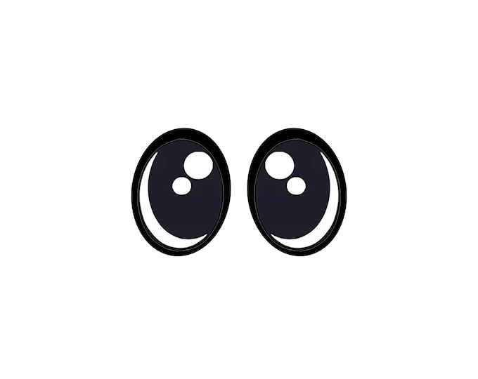Felt Eyes for Amigurumi, Crochet, Knitting, Kawaii Plushies (3, 6, 12, 24, 48 Pack)