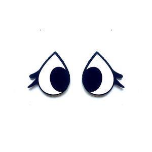 3 Pack of Pouty Felt Eyes for Amigurumi, Sad Eyes, Multiple Sizes Available