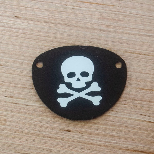 6 Felt Pirate Eye Patches *Multiple Sizes Available*