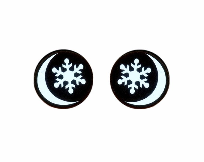 Glitter Snowfalke Felt Eyes for Amigurumi, Crochet, Kawaii Plushies, Holiday, (3, 6, 12, 24, 48 Pack)
