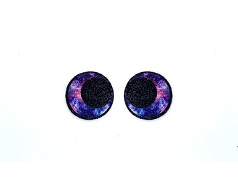 Glitter Felt Eyes for Amigurumi, Crochet, Kawaii Plushies (3-48 Pack)