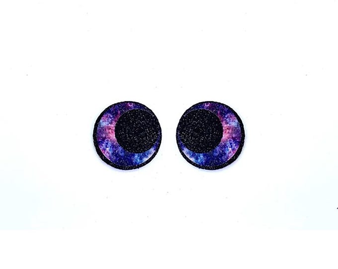 Glitter Felt Eyes for Amigurumi, Crochet, Kawaii Plushies (3-48 Pack)