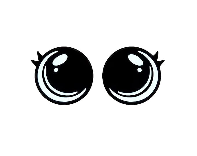 Felt Eyes with Lashes for Amigurumi, Crochet, Plushies Kawaii (3-48 Pack)