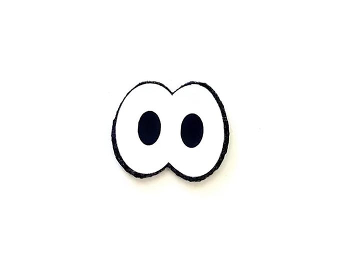 6 Pack, 3 Pack or Bulk Felt Eyes for Amigurumi, Crochet, Knit, Star, Pink, Connected, Plushie, Glitter, Kawaii