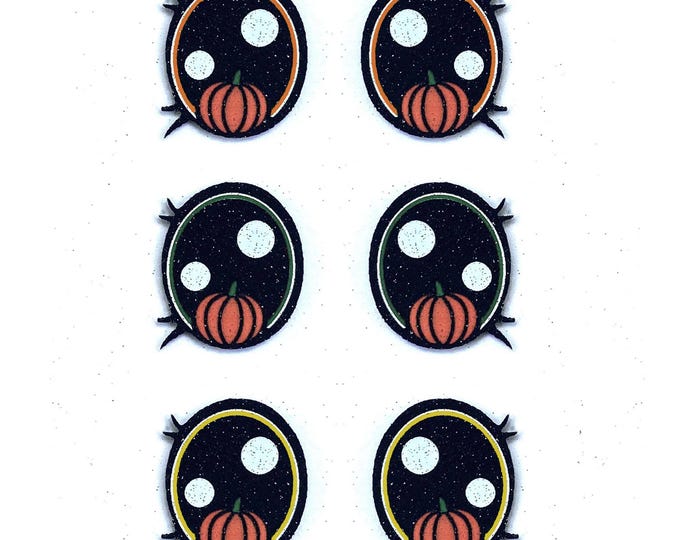 Glitter Felt Eyes for Amigurumi, Crochet, Halloween Monsters (3-48 Pack)