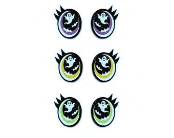 6 Pack of Halloween Felt Eyes for Amigurumi, with Lashes, Multiple Sizes Available