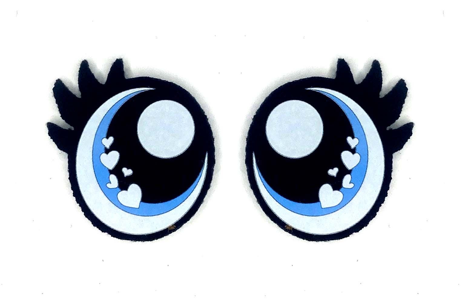 6 Pack of Heart Felt Eyes for Amigurumi, with Lashes, Hearts, Valentine, Multiple Sizes Available - Thumbnail 5