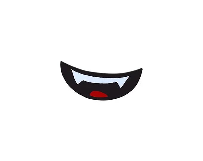 6 Pack Felt Vampire Mouths for Amigurumi, Halloween Crochet Plushie Accessories