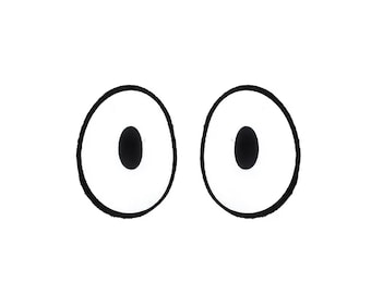 Felt Eyes for Amigurumi, Crochet, Plushies, Oval, Kawaii (3, 6, 12, 24, 48 pairs)