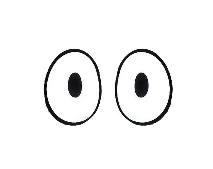Felt Eyes for Amigurumi, Crochet, Plushies, Oval, Kawaii (3, 6, 12, 24, 48 pairs)