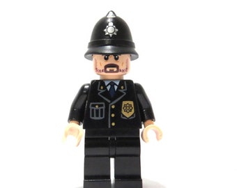 Lego Police Policeman Minifigure Officer Constable Boy Man Flesh Skin Beard