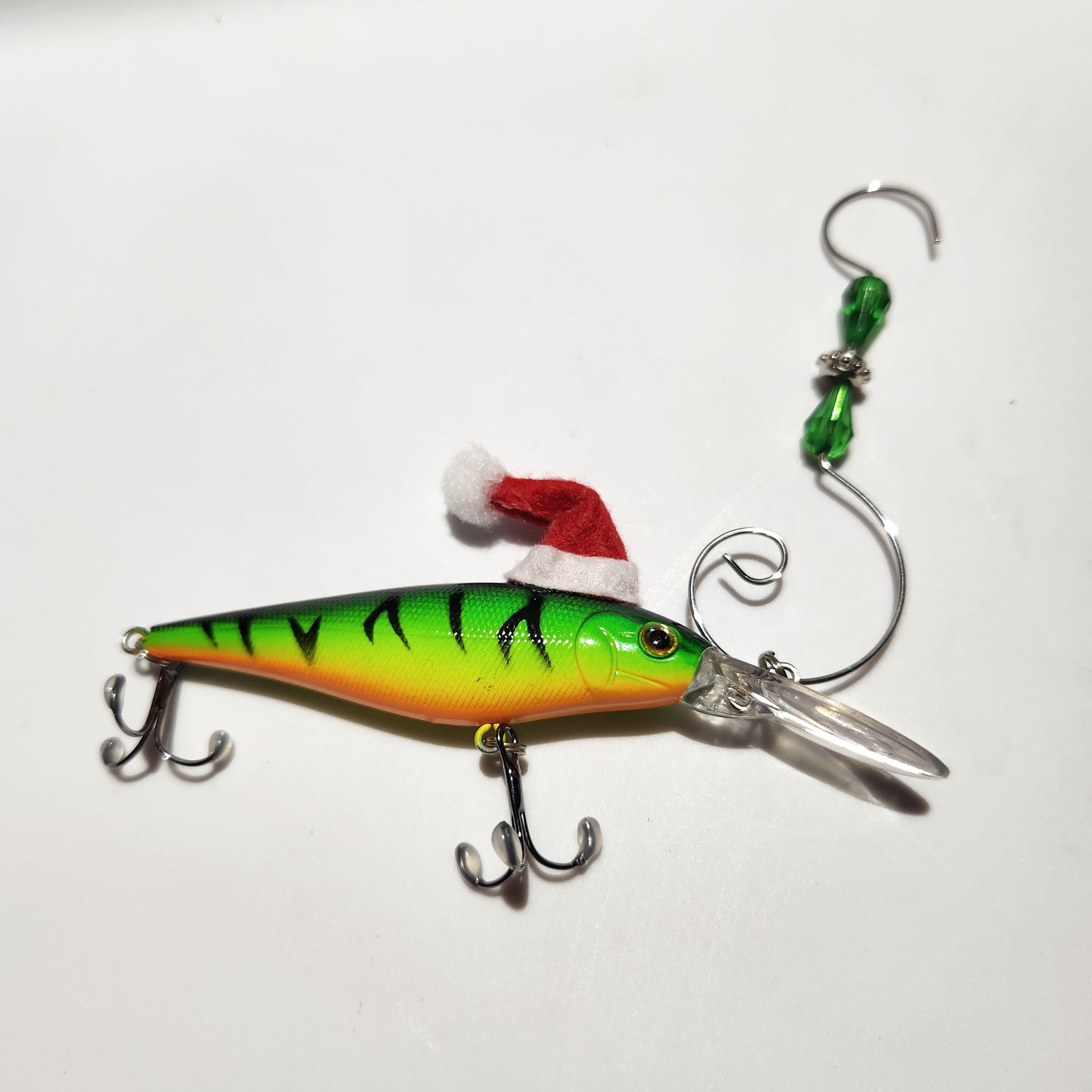 Set of 4 Fishing Lure Ornaments Etsy