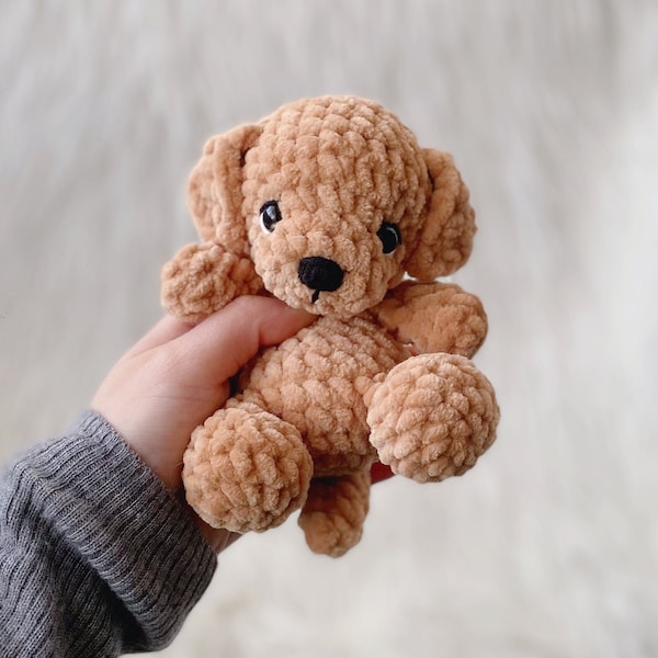 Modello Golden Retriever all'uncinetto: Cucciolo Amigurumi al burro (modello PDF)