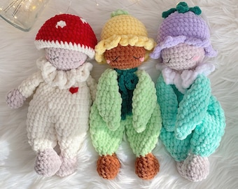 Crochet Snuggler Doll Pattern Bundle: Milo, Sammie, Bella (PDF Pattern)