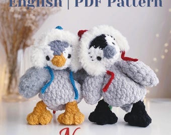 Crochet No Sew Penguin: Pippa the Pengiun Lovey Crochet Pattern |PDF pattern|English