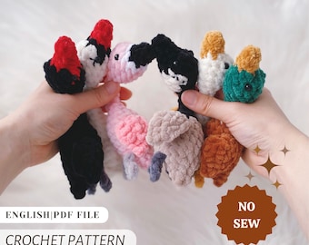Mini Birdies Crochet Pattern: Duck, Goose, Swan, Flamingo (PDF Pattern)