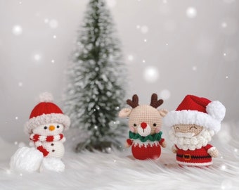 Crochet doll crochet decor: Christmas series BUNDLE |Amigurumi PDF pattern|English
