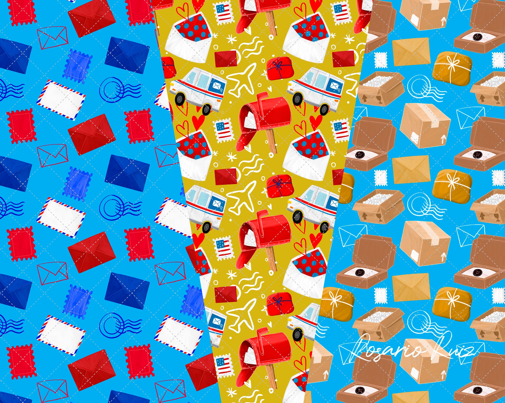 Delivery Digital Paper, Post Office Paper, Mail Papers, Package ...