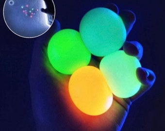 Glow In The Dark Squishy Stress Balls / Fidget Toys