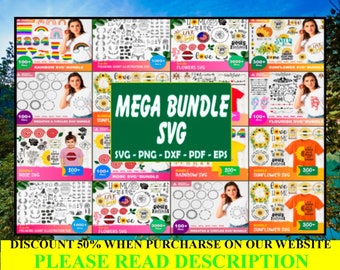 Giant Bundle Svg, Rainbow Svg, Freaking giant Svg, Flower Svg