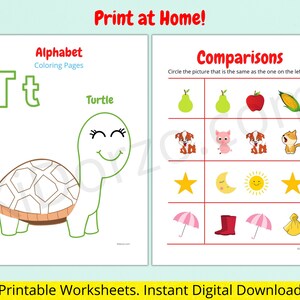 Preschool Printable Bundle - Print At Home