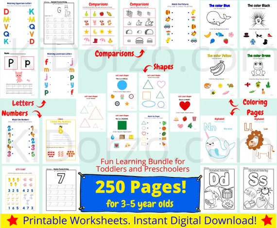 preschool printable sheets alphabet worksheets tracing etsy