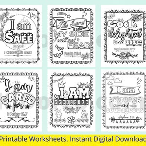 Affirmation Coloring Pages - 6 Examples