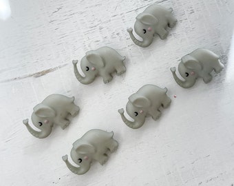Olifant Shank Button, Grey Elephant Shank Button voor DIY CRAFTING, Olifant knop, Grijze Olifant knop Schacht Knoppen