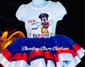 1ST Fourth of July Tutu Outfit, 4th of July Tutu Outfit, 1st Occasion, 4th July Outfit, Red, white and blue outfit, Girl baby 4th of July