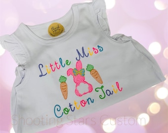 Baby Girl Easter Outfit, Baby girl Clothes, Playsuit, Baby Girl Romper Personalized Baby Girl, Infant Girl Clothes, Easter Bunny, 1st Easter