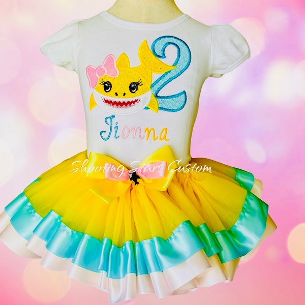 Baby Shark Outfit Toddler Girl Etsy