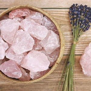 Raw Rose Quartz, Ethically Sourced Crystals, Eco-friendly Packaging, Rose Quartz Crystal