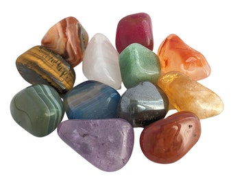 Bulk Tumbled Crystal Mix, Ethically Sourced Crystals, Eco-friendly Packaging, Bulk Crystals