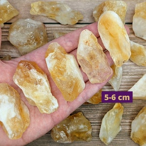 Citrine Raw, Ethically Sourced Crystals, Eco-friendly Packaging, Citrine Crystal 5-6 cm