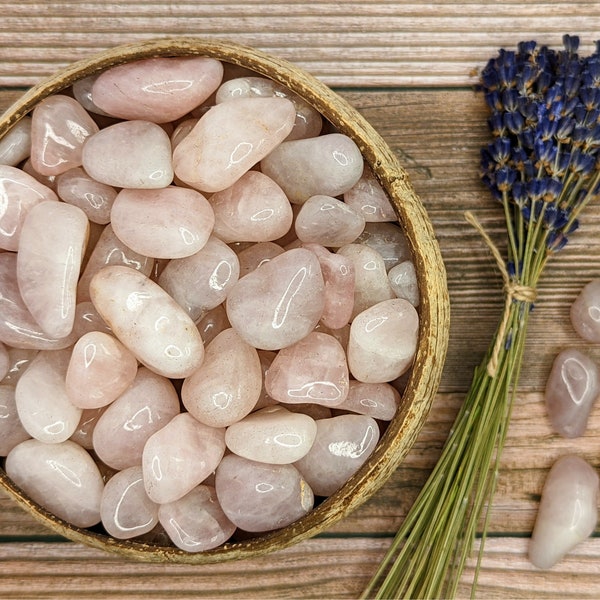 Rose Quartz Tumbled Crystal, Ethically Sourced Crystals, Eco-friendly Packaging, Rose Quartz Crystal