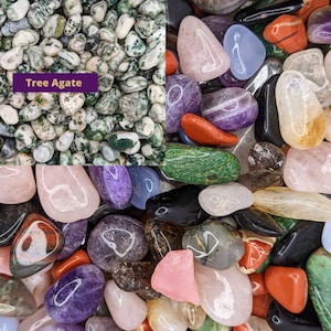 Bulk Tumbled Crystals 10-20 mm, Ethically Sourced Crystals, Eco-friendly Packaging, Bulk Crystals Tree Agate