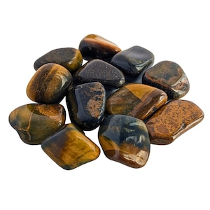 Tigers Eye Tumbled Crystal: Ethically Sourced Gemstone