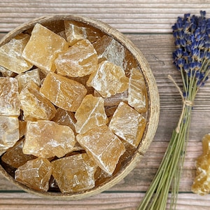 Raw Honey Calcite, Ethically Sourced Crystals, Eco-friendly Packaging, Honey Calcite Crystal