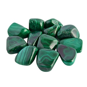 Tumbled Malachite Crystals: Ethically Sourced Bulk Stones