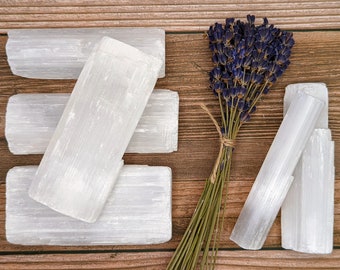 Selenite Stick, Ethically Sourced Crystals, Eco-friendly Packaging, Selenite Crystal