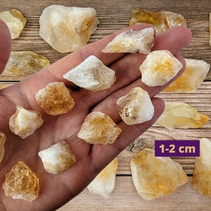 Citrine Raw, Ethically Sourced Crystals, Eco-friendly Packaging, Citrine Crystal 1-2 cm