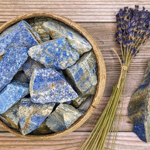 Raw Lapis Lazuli, Ethically Sourced Crystals, Eco-friendly Packaging, Lapis Lazuli Stone