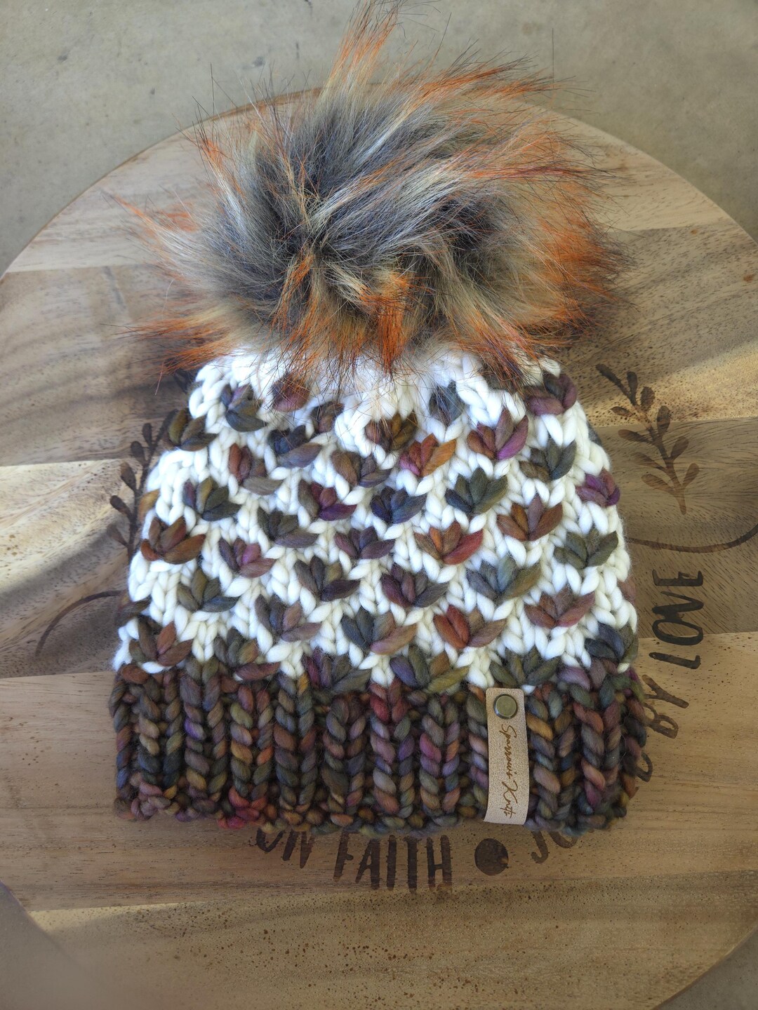 KNIT BEANIE WITH POM POM LOTUS LOVERS main image 0