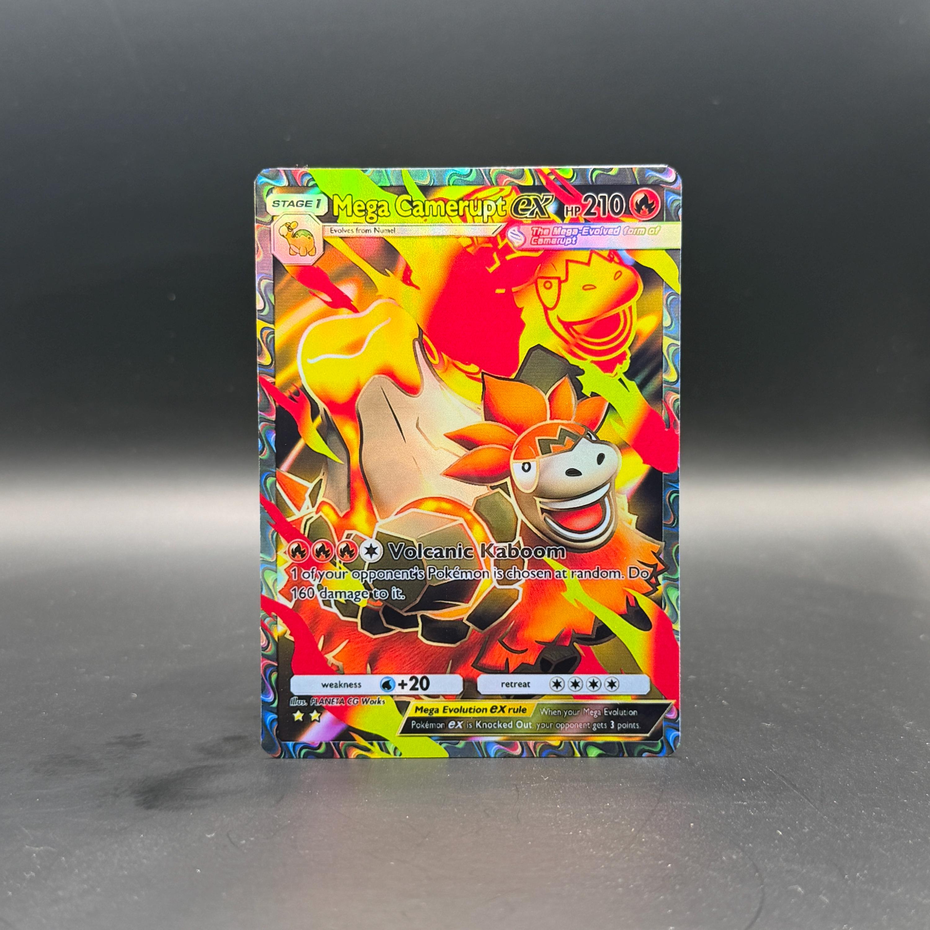 pokemon mega camerupt card Pokemon Card Mega Camerupt EX SR 77/63 M1L Mega Brave Japanese main image 0