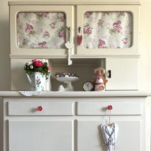 Küchenbuffet Mit Vitrine, Omas Küchenschrank, Küchenbuffet , Küchenschrank Shabby Chic Vintage