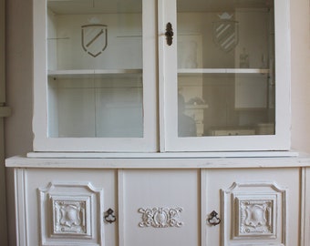 Omas Schrank, Schrank mit Vitrine, Shabby Chic!!!