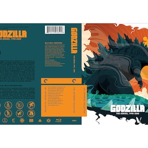 Custom Godzilla The Series Blu-ray Cover W/ Case (No Discs)