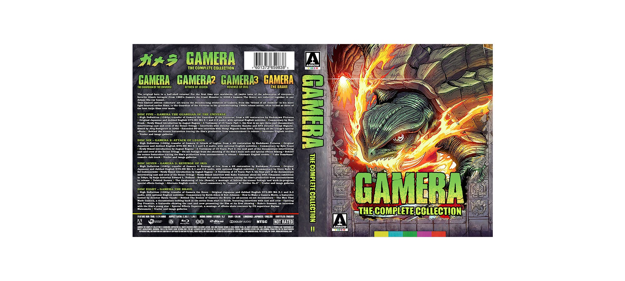 Custom Gamera Collection Blu-ray Cover W/ Case (no Discs) - Etsy